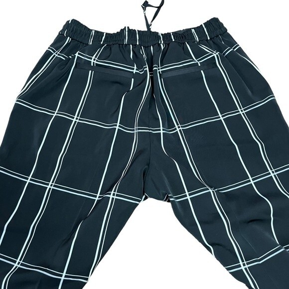Ted Baker Black White Plaid Straight Leg Trousers Size S (US 4) Women - Picture 5 of 9